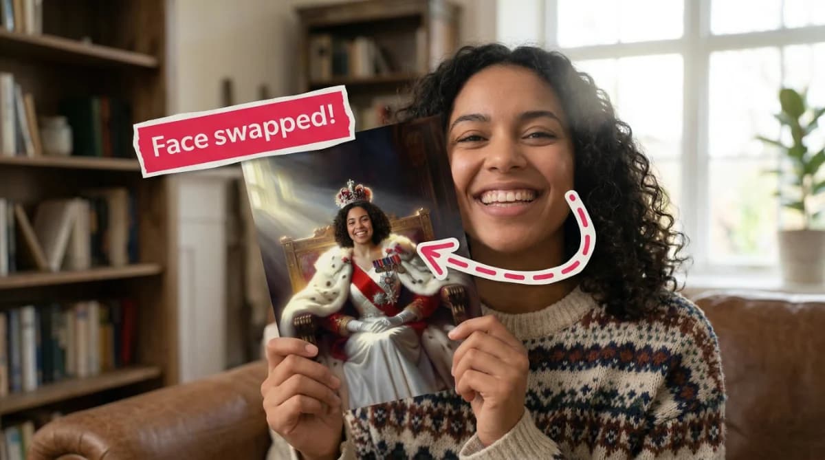 Face swap queen design preview