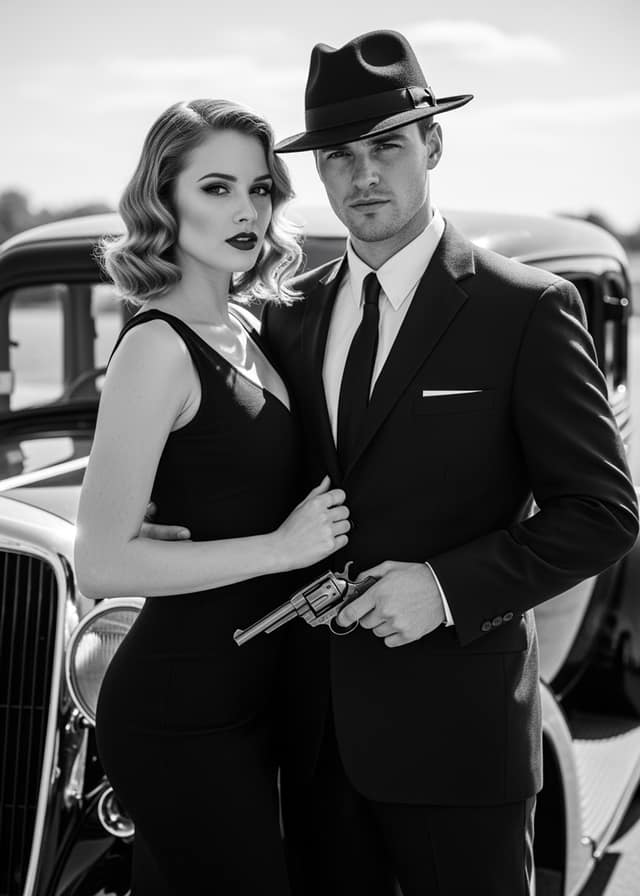 Noir Mobster Power Couple