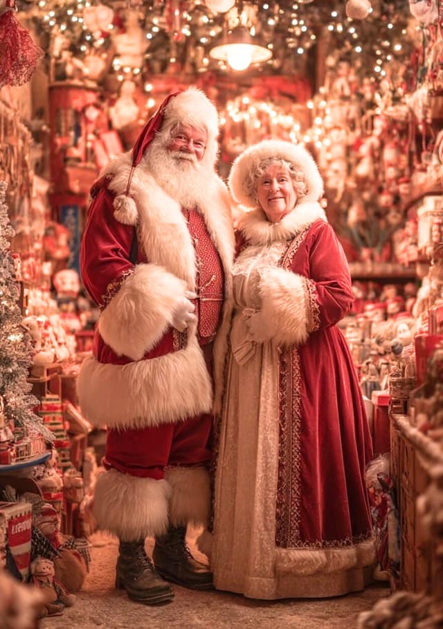 Cosy Santa And Mrs Claus