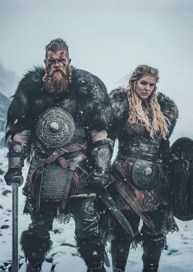 Frostbound Viking Warrior Duo