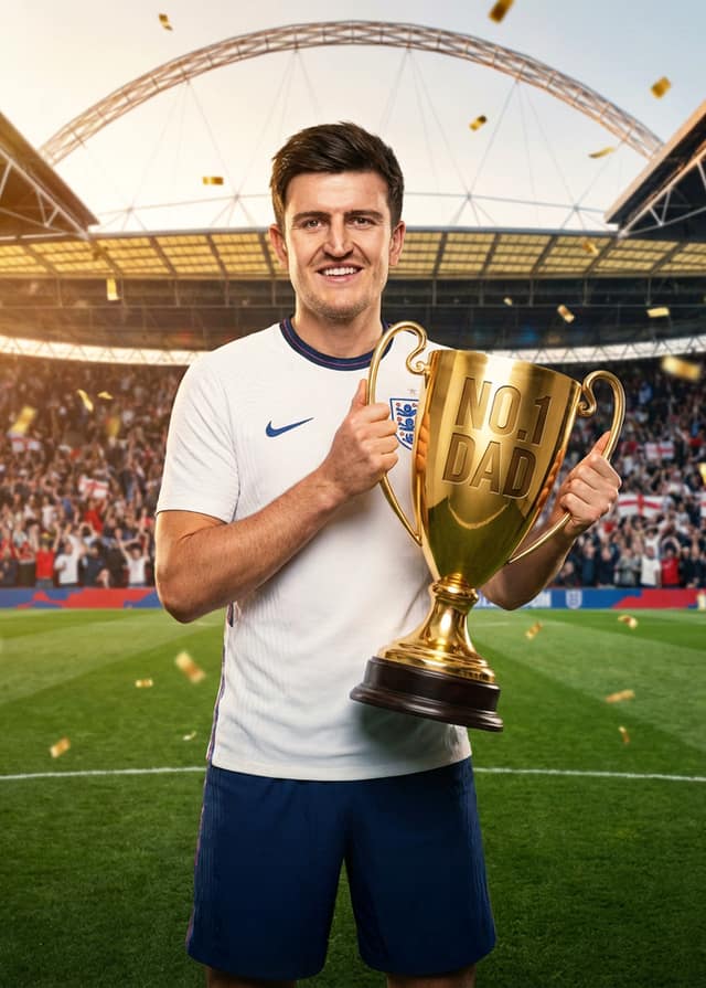 No1 Dad Football Card