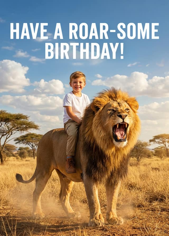 Roar-Some Birthday Lion Ride