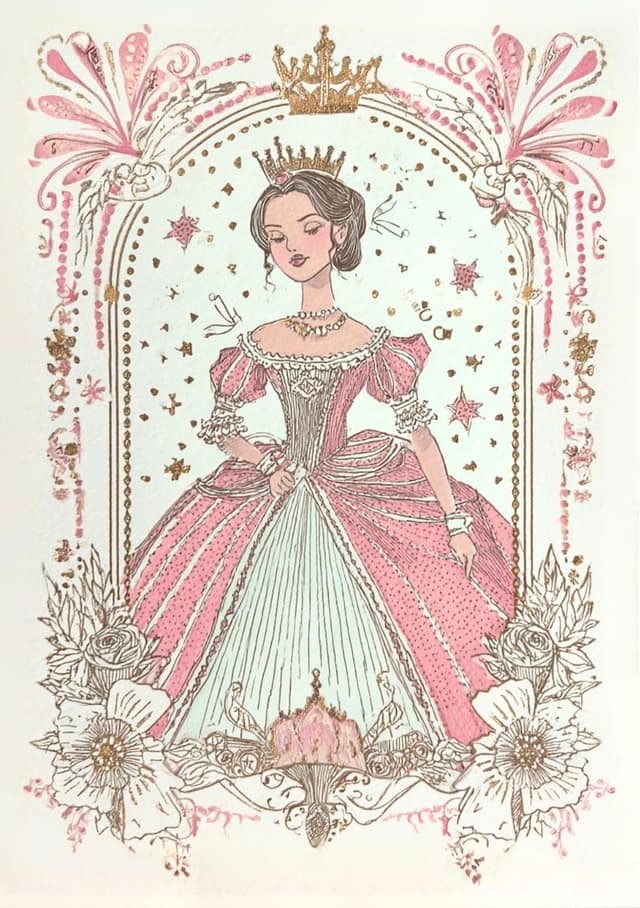 Blush Crown Princess Portrait