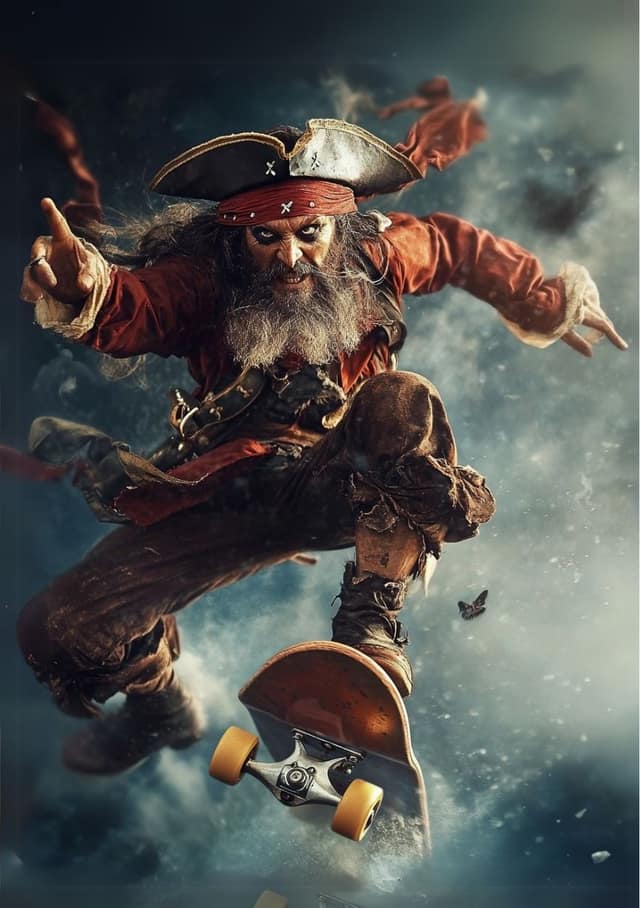 Airborne Pirate Skater