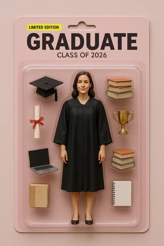 Graduation Action Figure For Her