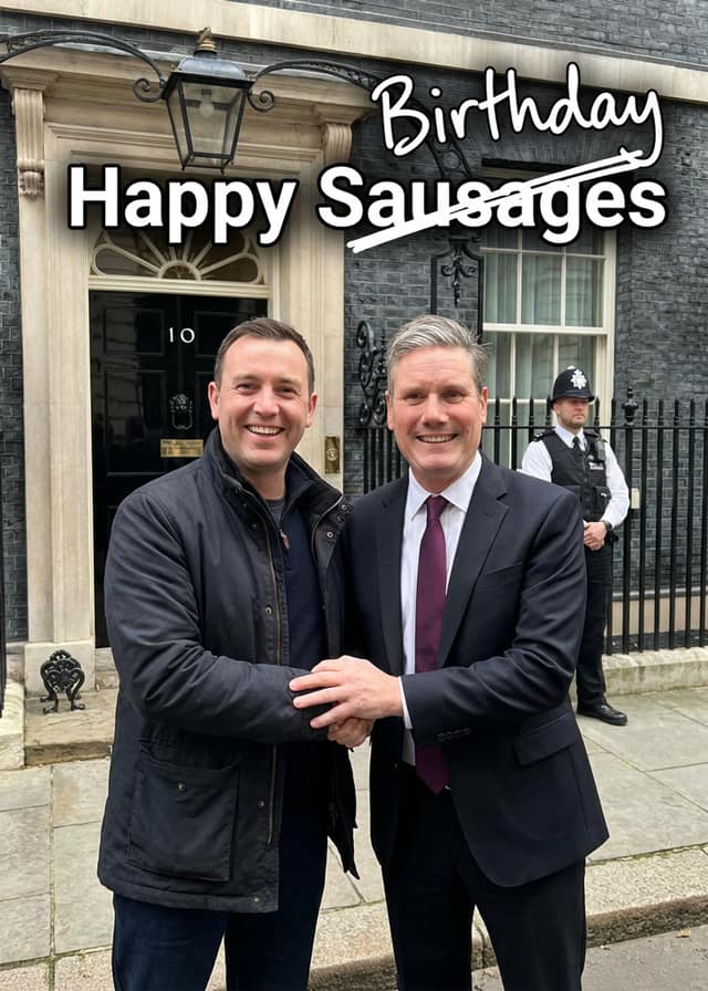 Birthday Handshake With Keir Starmer