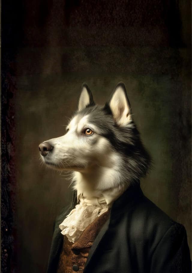 Distinguished Pet Gentleman Portrait