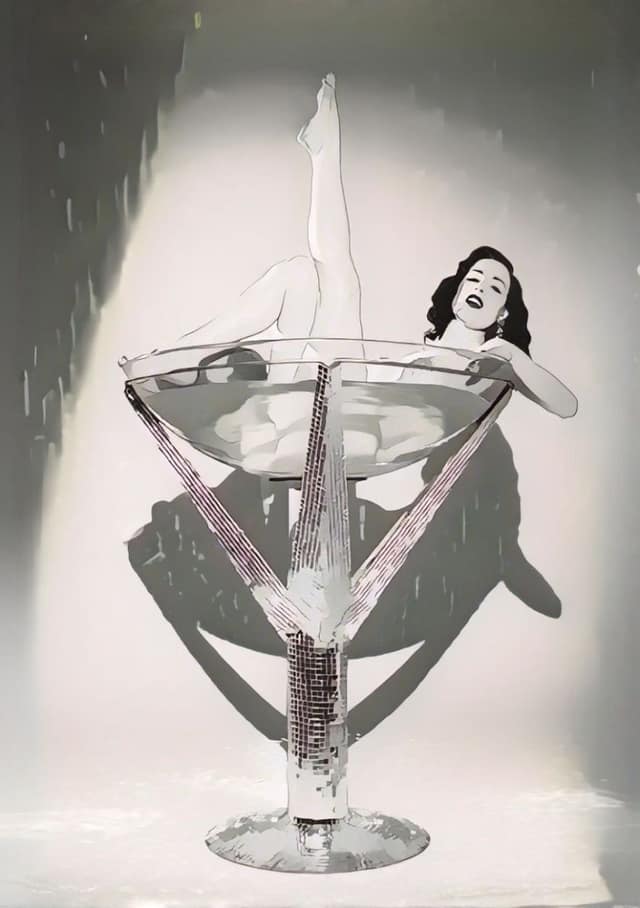 Martini Glass Showgirl Glamour