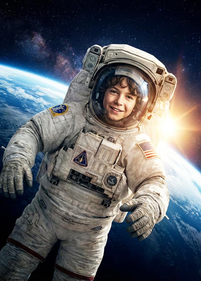 Epic Spacewalker Face Swap