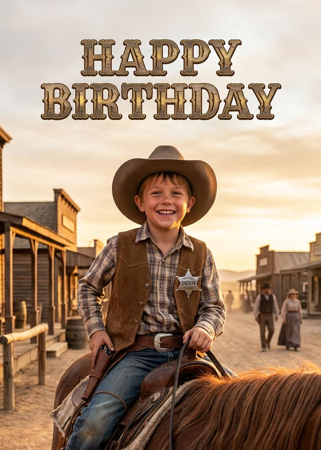 Wild West Birthday Sheriff