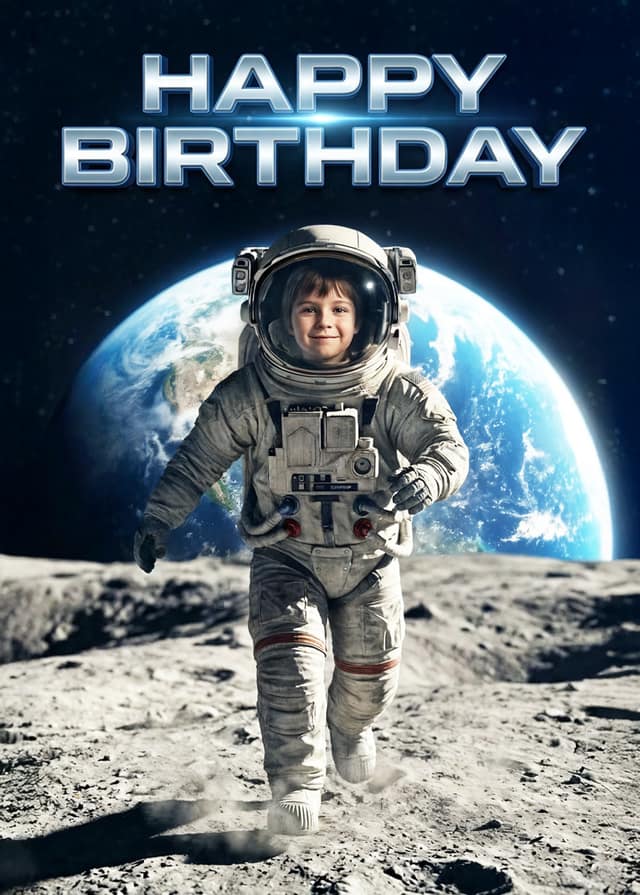 Birthday Moonwalker Face Swap