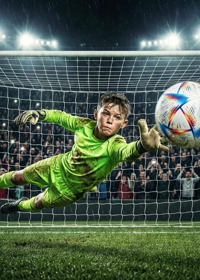 Goal Keeper Boy Card