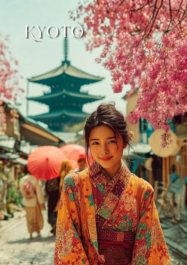 Kyoto Blossom Kimono Stroll