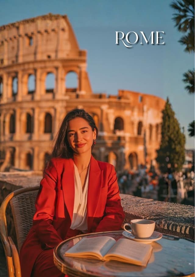 Rome Sunset Cafe Escape