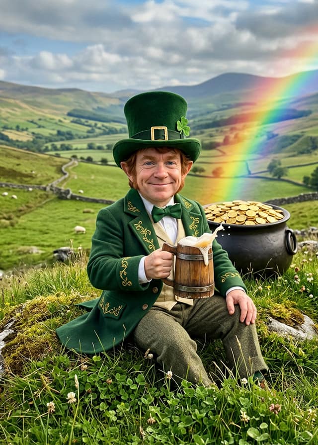 Lucky leprechaun toast