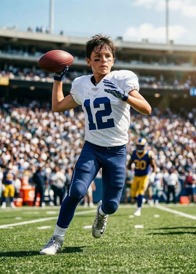 Gridiron quarterback