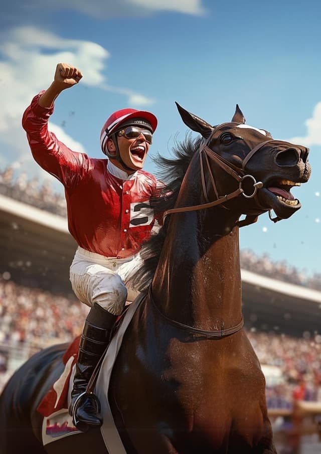 Champion Jockey Face Swap