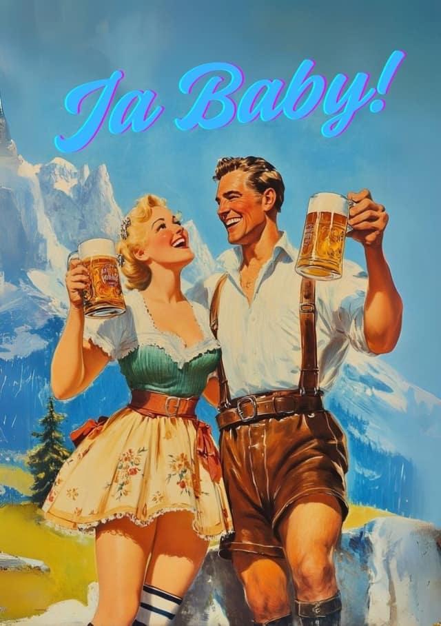 Retro Beer Hall Sweethearts