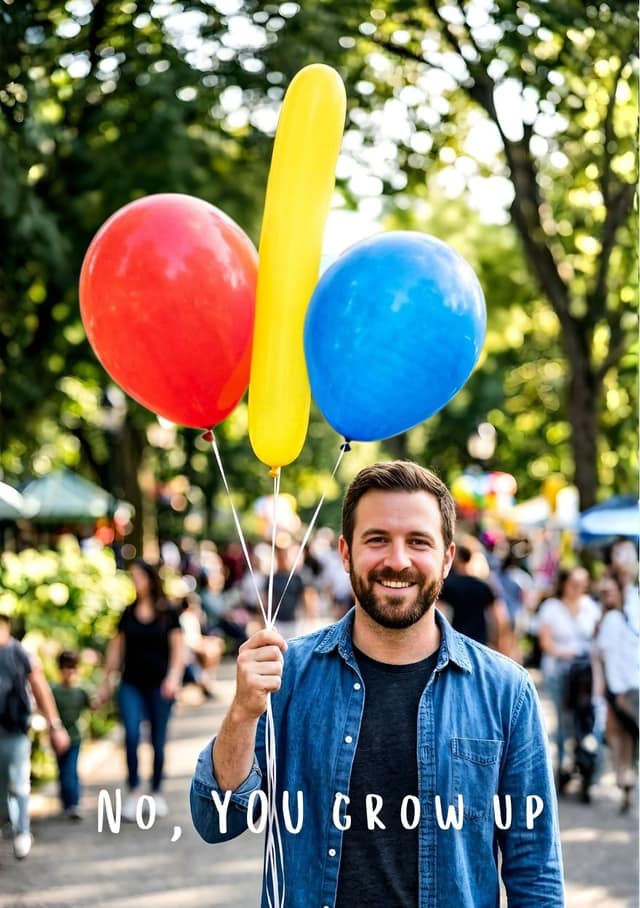 Man With Balloons