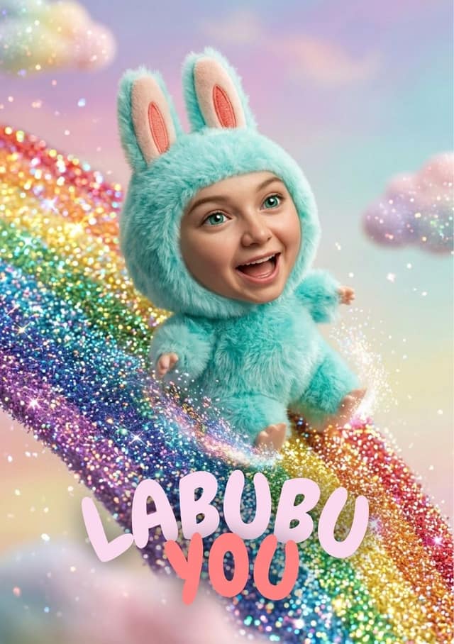 Fluffy Bunny Rainbow Ride