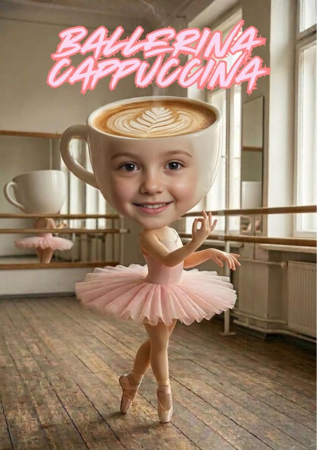 Coffee Cup Ballerina Face Swap