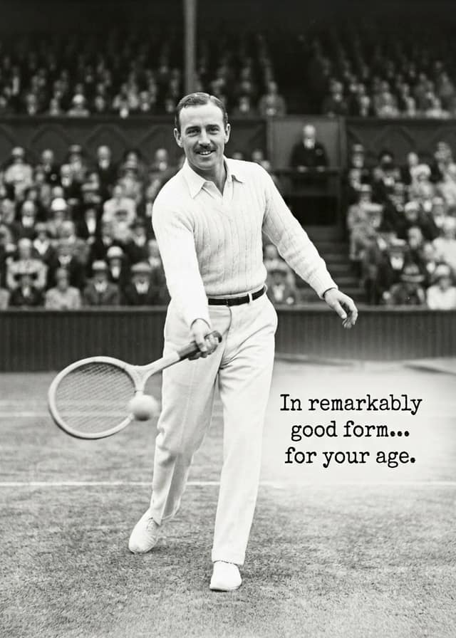 Tennis player vintage