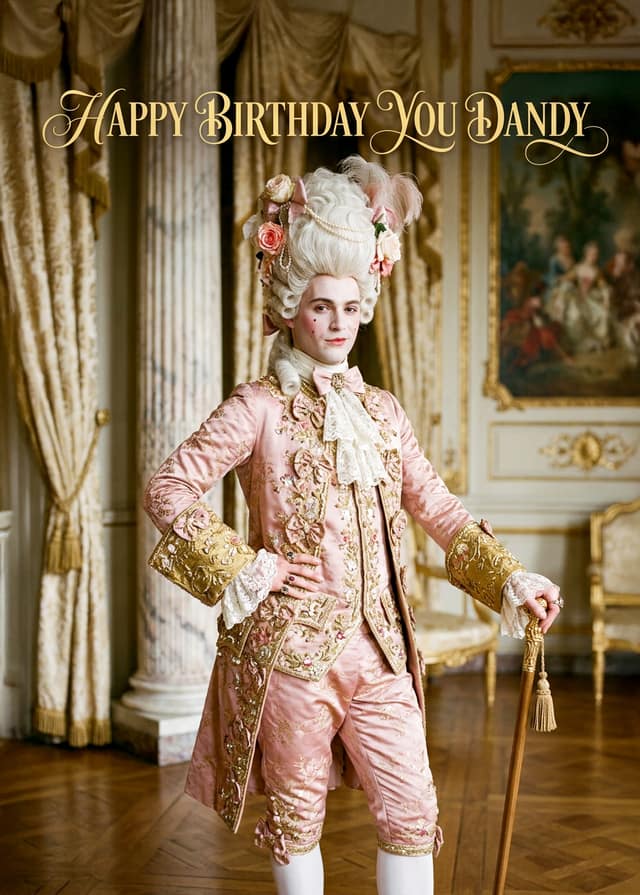 Birthday Dandy Portrait