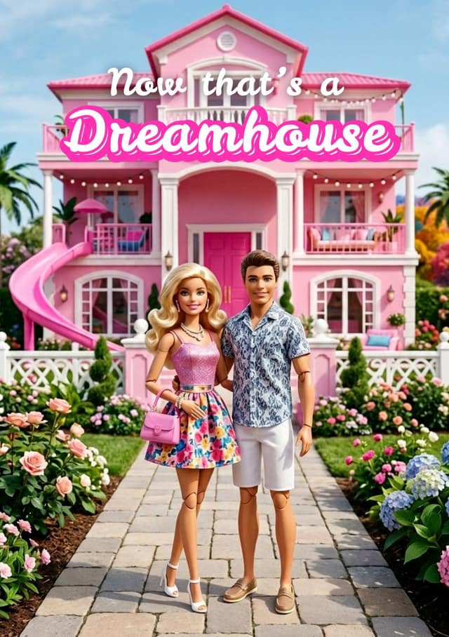 Pink Mansion Doll Couple