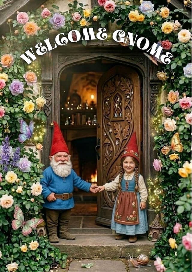 Enchanted Gnome Cottage Welcome
