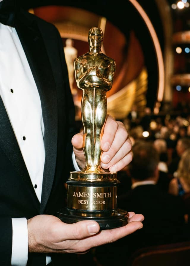 Best Actor Award Trophy