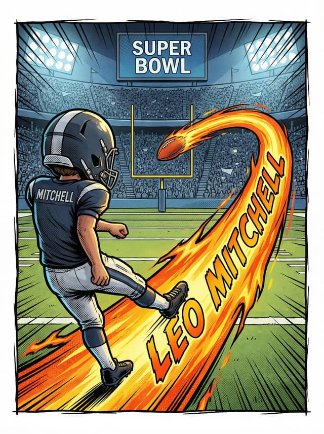 Flaming Football Name Kick