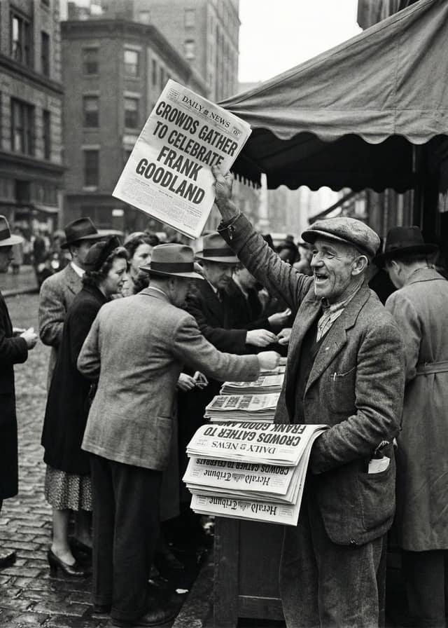 Vintage Breaking News Headline