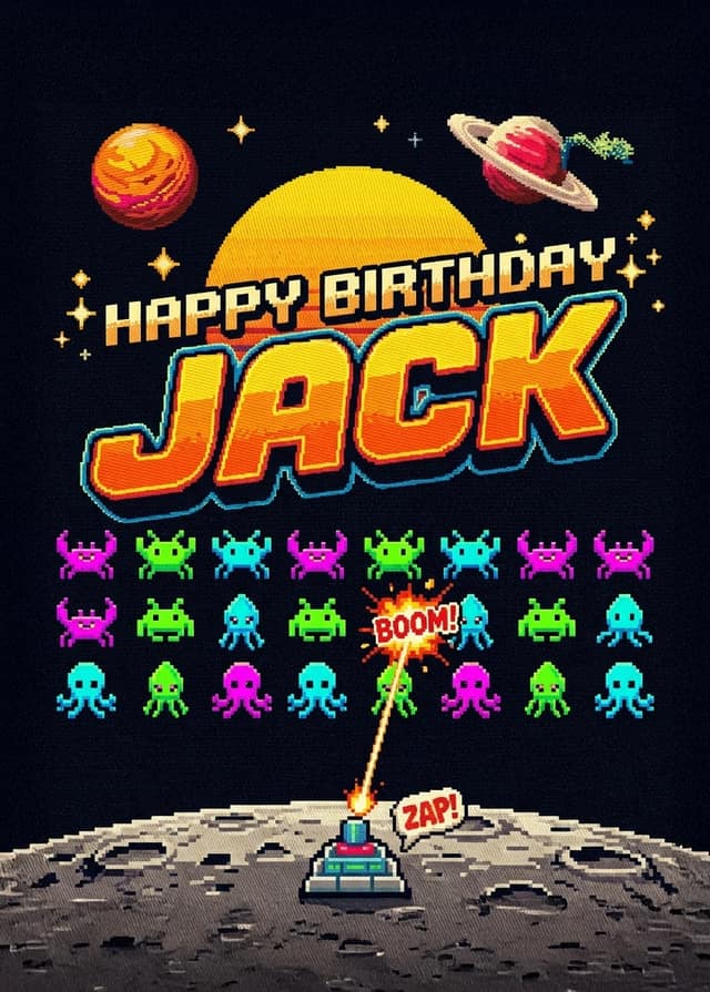 Retro Arcade Birthday Blast