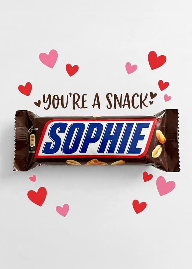You're A Snack Candy Bar