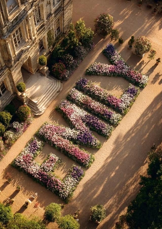 Elegant Floral Name Display
