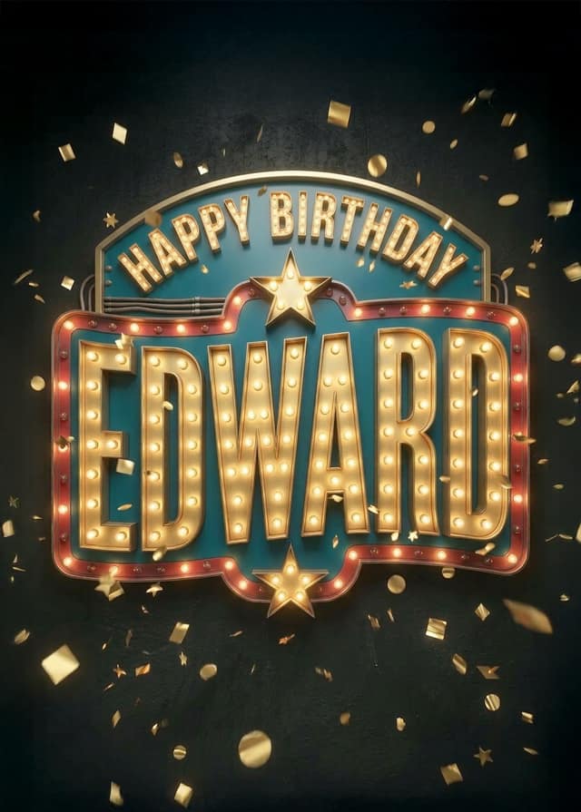 Light Up Birthday Name Sign