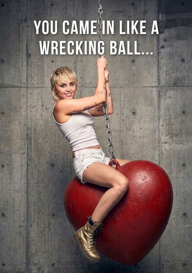Miley Wrecking Ball Face Swap