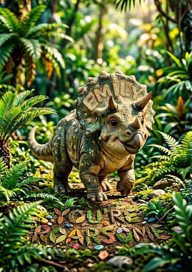 Cute Dinosaur Name Scene