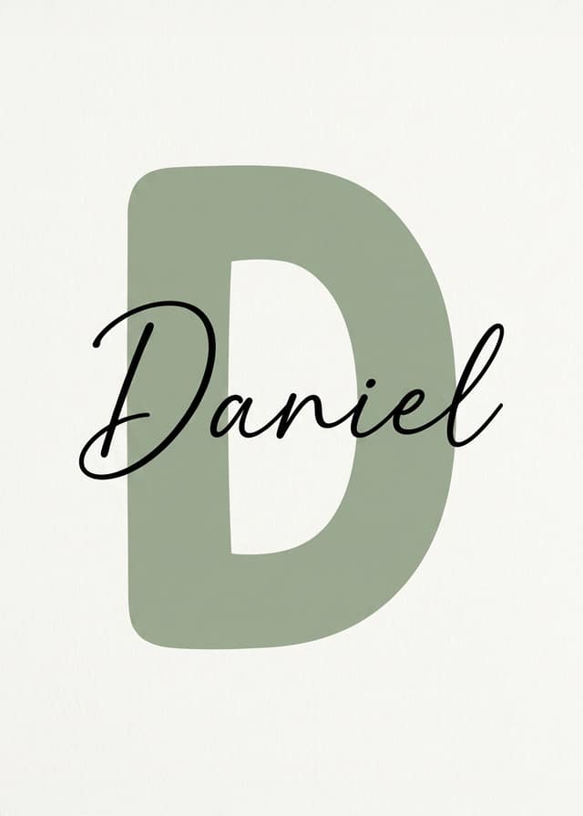 Minimalist Initial Name Design