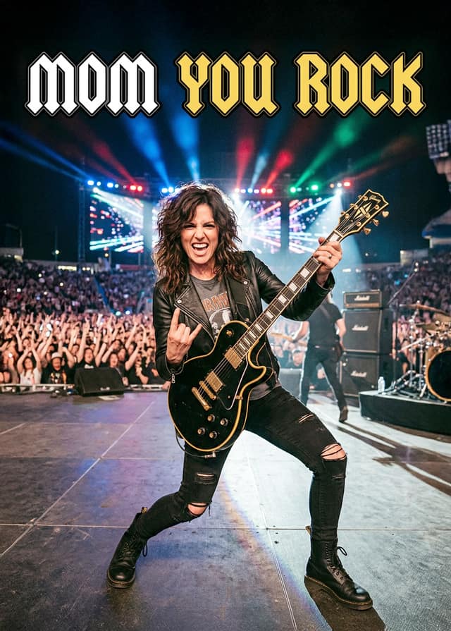 Mom You Rock Onstage