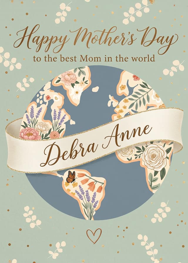Mother's Day Floral Globe Keepsake