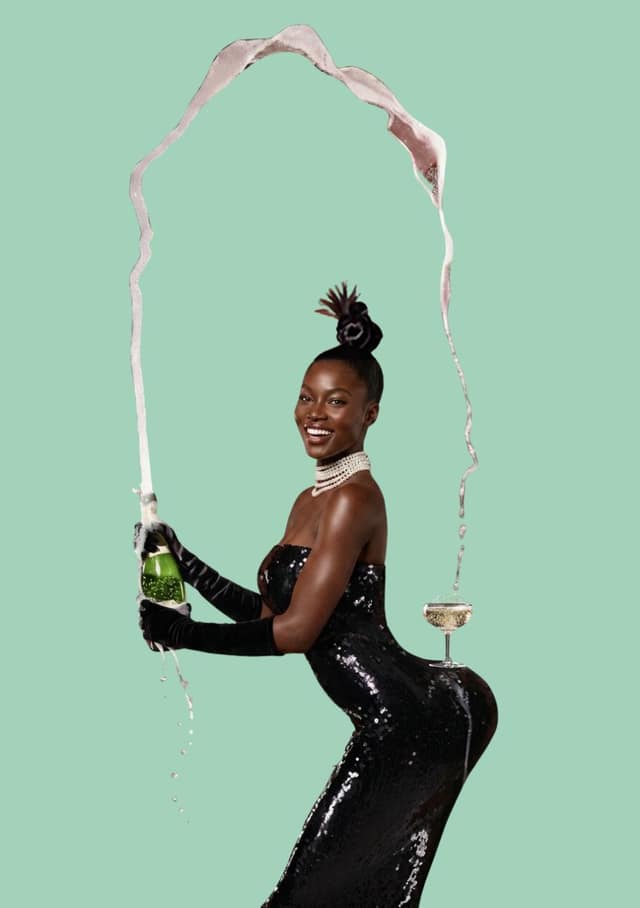 Kim Kardashian Champagne Moment