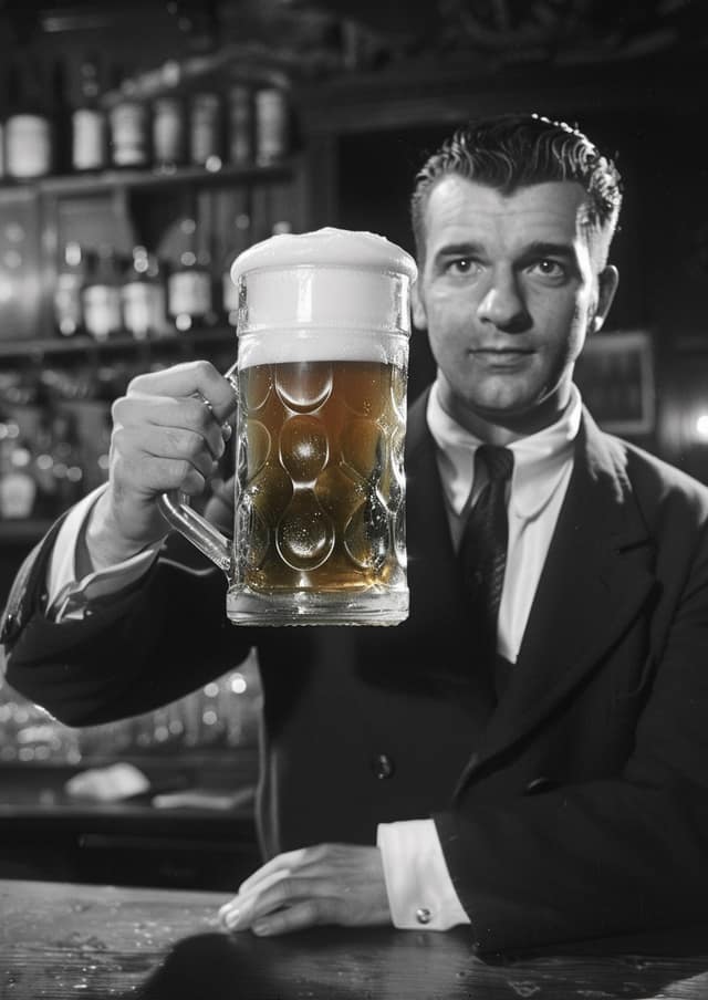 Vintage Beer Hall Toast