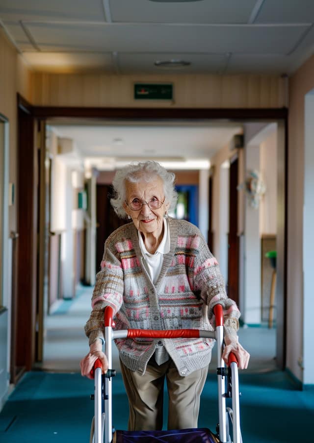 Granny Zimmer Frame Birthday Card