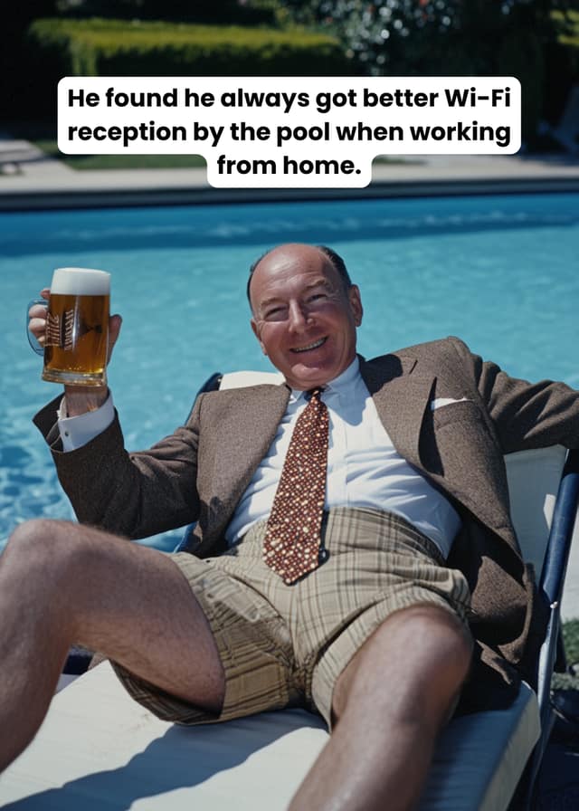 Work From Home Funny Birthday Card