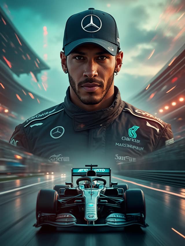 Mercedes F1 Birthday Card