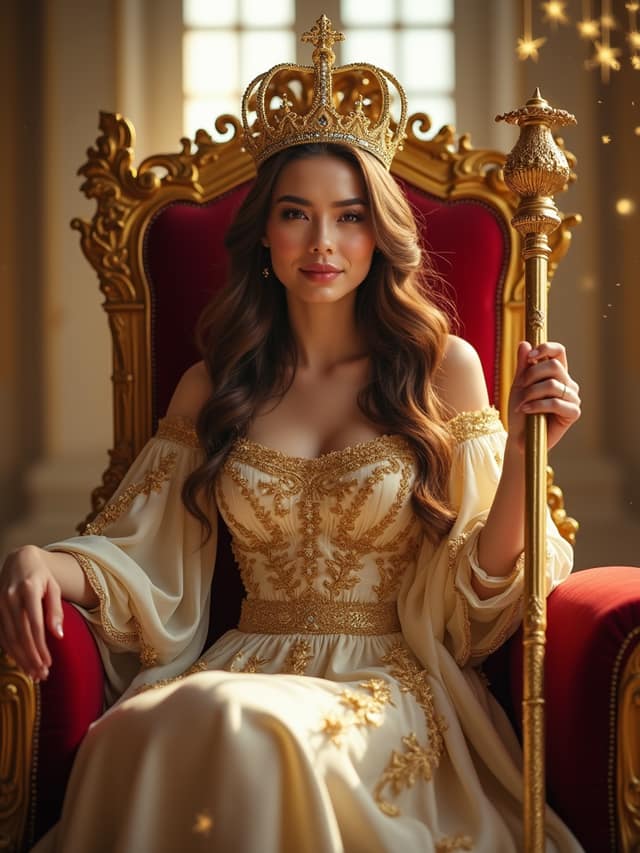 Young Queen Birthday Card