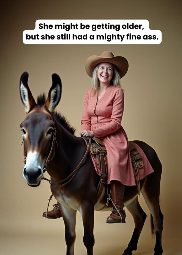 Mighty Fine Ass Birthday Card