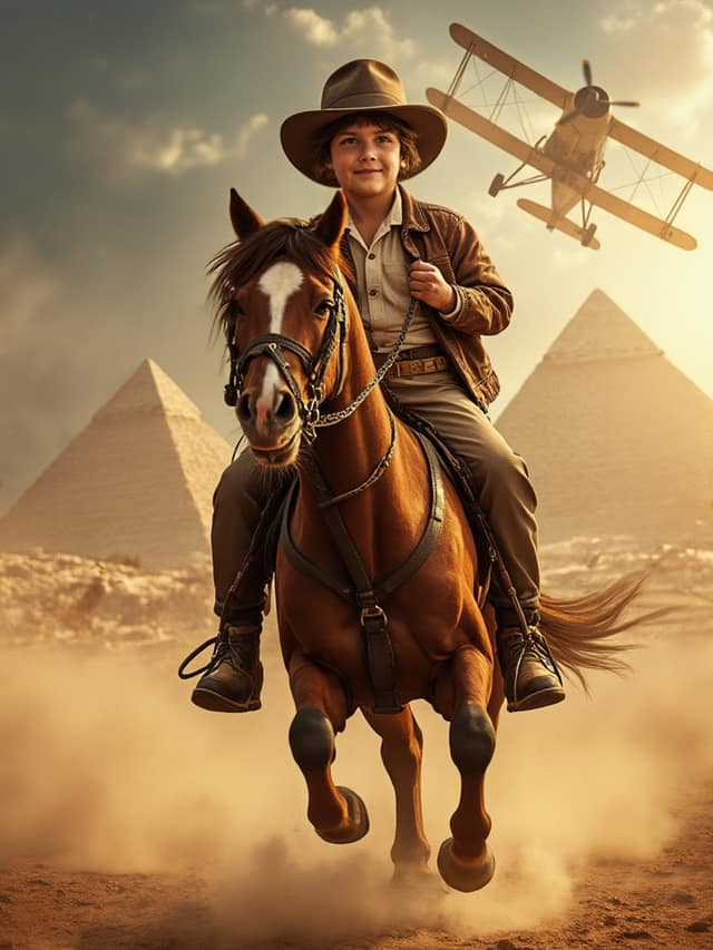 Indiana Jones Boy Birthday Card