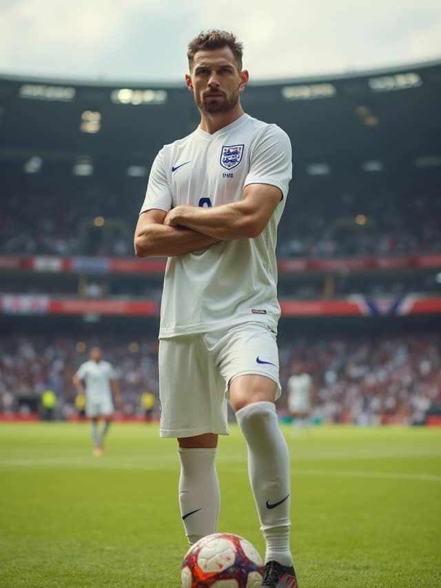 England Football Player Birthday Card